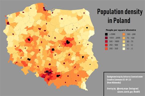 poland population density 2022